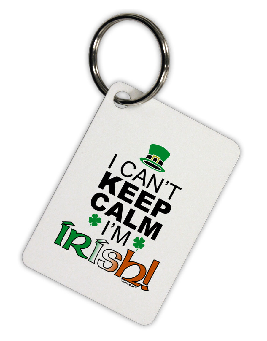 I Can't Keep Calm I'm Irish Aluminum Keyring Tag-Keyring-TooLoud-White-Davson Sales