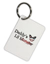 Daddys Lil Monster Aluminum Keyring Tag-Keyring-TooLoud-White-Davson Sales