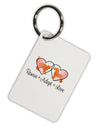 Rescue Adopt Love Aluminum Keyring Tag-Keyring-TooLoud-White-Davson Sales