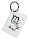 Scorpio Symbol Aluminum Keyring Tag-Keyring-TooLoud-White-Davson Sales