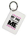 My Dog Rescued Me Aluminum Keyring Tag-Keyring-TooLoud-White-Davson Sales