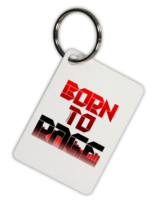 Born To Rage Red Aluminum Keyring Tag-Keyring-TooLoud-White-Davson Sales