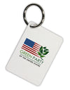 Green Party US Flag Aluminum Keyring Tag-Keyring-TooLoud-White-Davson Sales