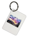 Colorado Rainbow Sunset Text Aluminum Keyring Tag-Keyring-TooLoud-White-Davson Sales