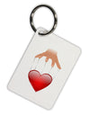 Heart on Puppet Strings Aluminum Keyring Tag-Keyring-TooLoud-White-Davson Sales