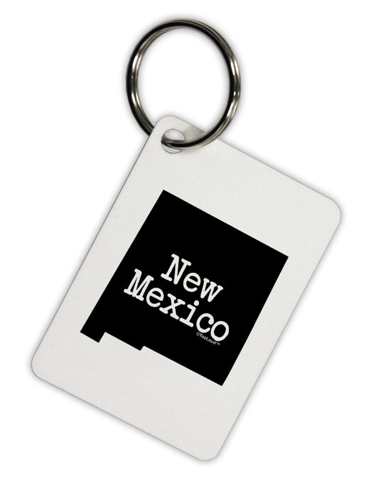 New Mexico - United States Shape Aluminum Keyring Tag by TooLoud-Keyring-TooLoud-White-Davson Sales