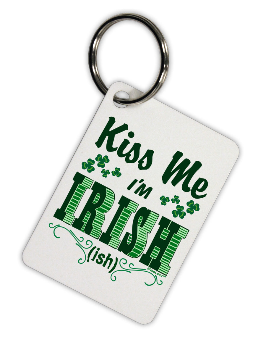 Kiss Me I'm Irish-ish Aluminum Keyring Tag-Keyring-TooLoud-White-Davson Sales