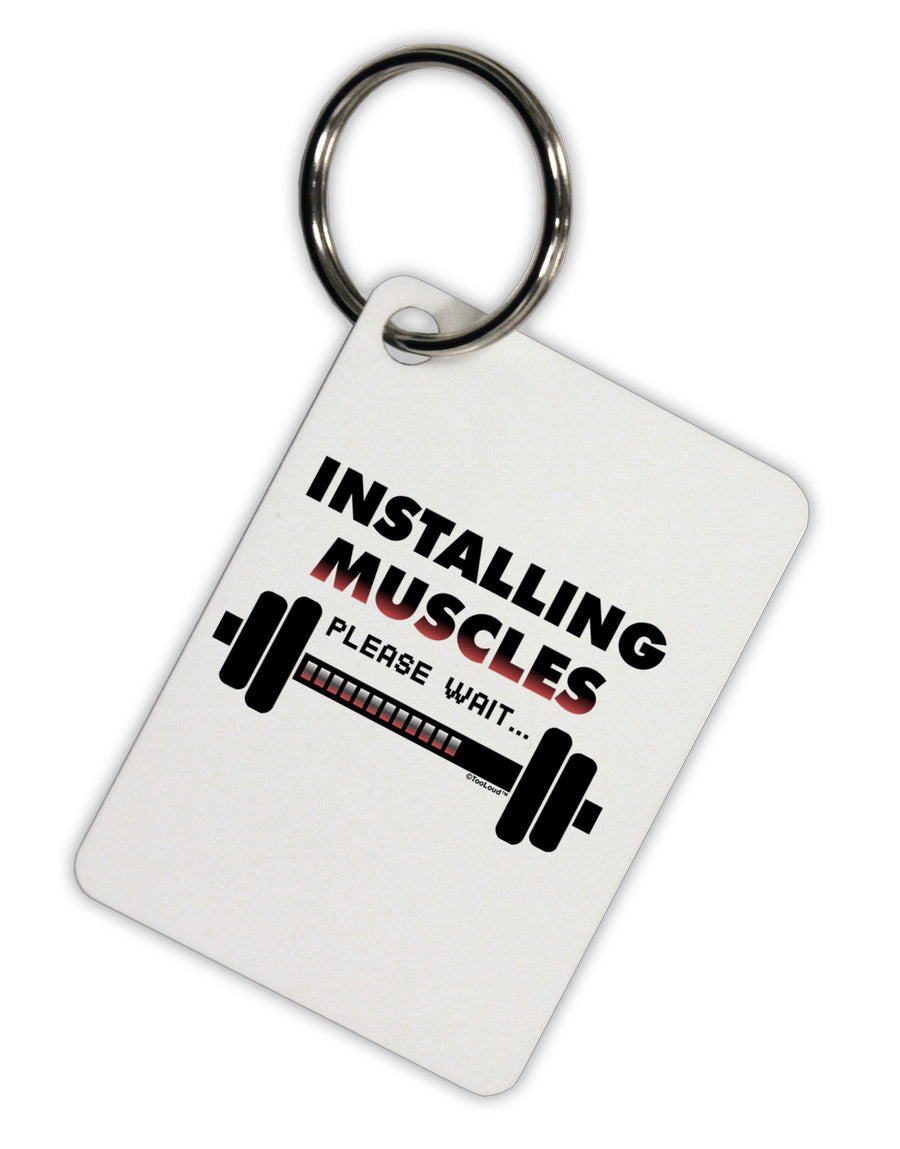 Installing Muscles Aluminum Keyring Tag-Keyring-TooLoud-White-Davson Sales