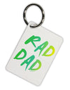 Rad Dad Design - 80s Neon Aluminum Keyring Tag-Keyring-TooLoud-White-Davson Sales