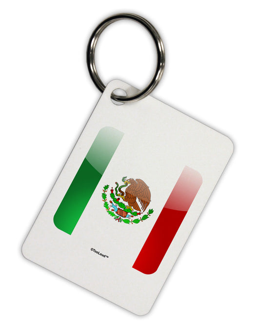 Mexican Flag App Icon Aluminum Keyring Tag by TooLoud-Keyring-TooLoud-White-Davson Sales