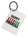 Happy Kwanzaa Candles Aluminum Keyring Tag-Keyring-TooLoud-White-Davson Sales