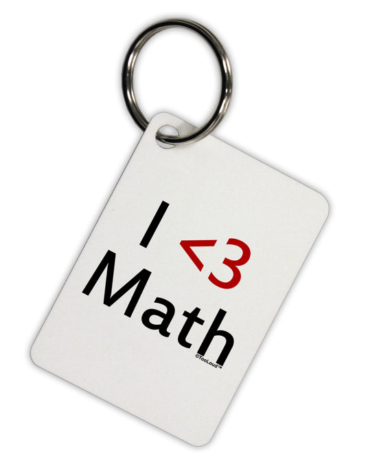 I Heart Math Aluminum Keyring Tag by TooLoud-Keyring-TooLoud-White-Davson Sales
