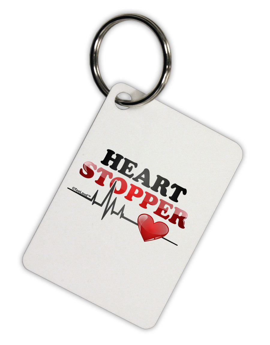 Heart Stopper Aluminum Keyring Tag-Keyring-TooLoud-White-Davson Sales