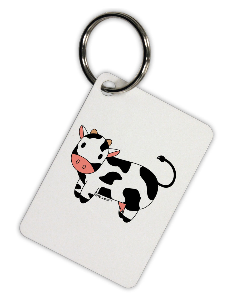 Cute Cow Aluminum Keyring Tag-Keyring-TooLoud-White-Davson Sales