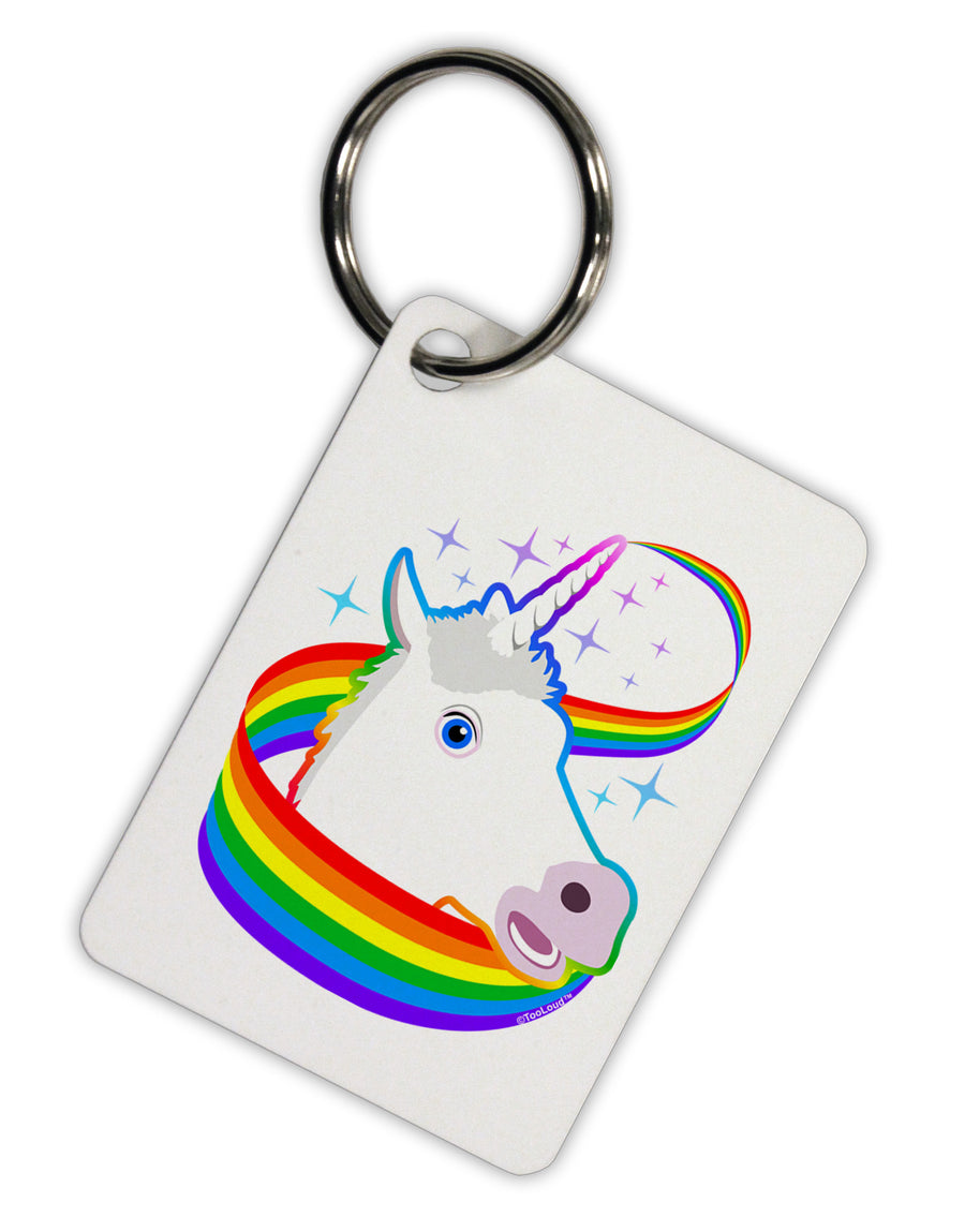 Magical Horn Rainbow Unicorn Aluminum Keyring Tag-Keyring-TooLoud-White-Davson Sales