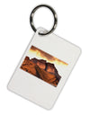 San Juan Mountain Range Aluminum Keyring Tag-Keyring-TooLoud-White-Davson Sales