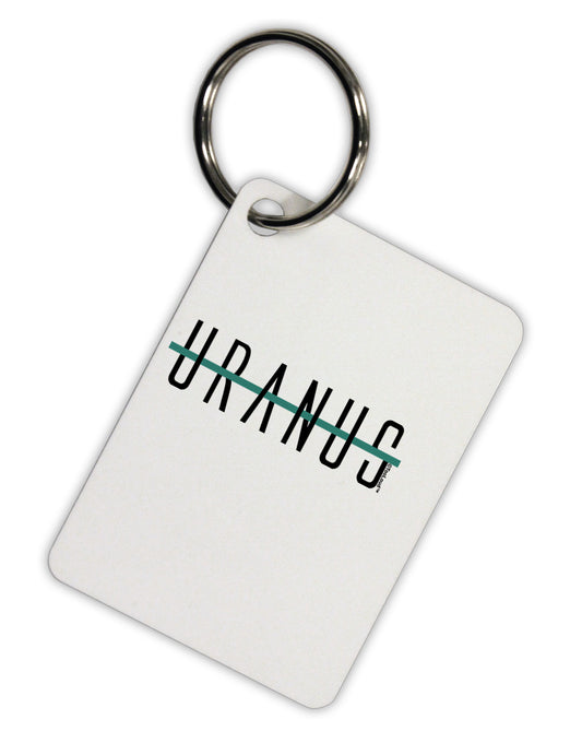 Planet Uranus Text Only Aluminum Keyring Tag by TooLoud-Keyring-TooLoud-White-Davson Sales