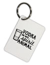 Vodka Is My Spirit Animal Aluminum Keyring Tag-Keyring-TooLoud-White-Davson Sales