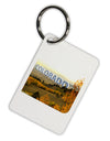 Colorado Postcard Gentle Sunrise Aluminum Keyring Tag by TooLoud-TooLoud-White-Davson Sales