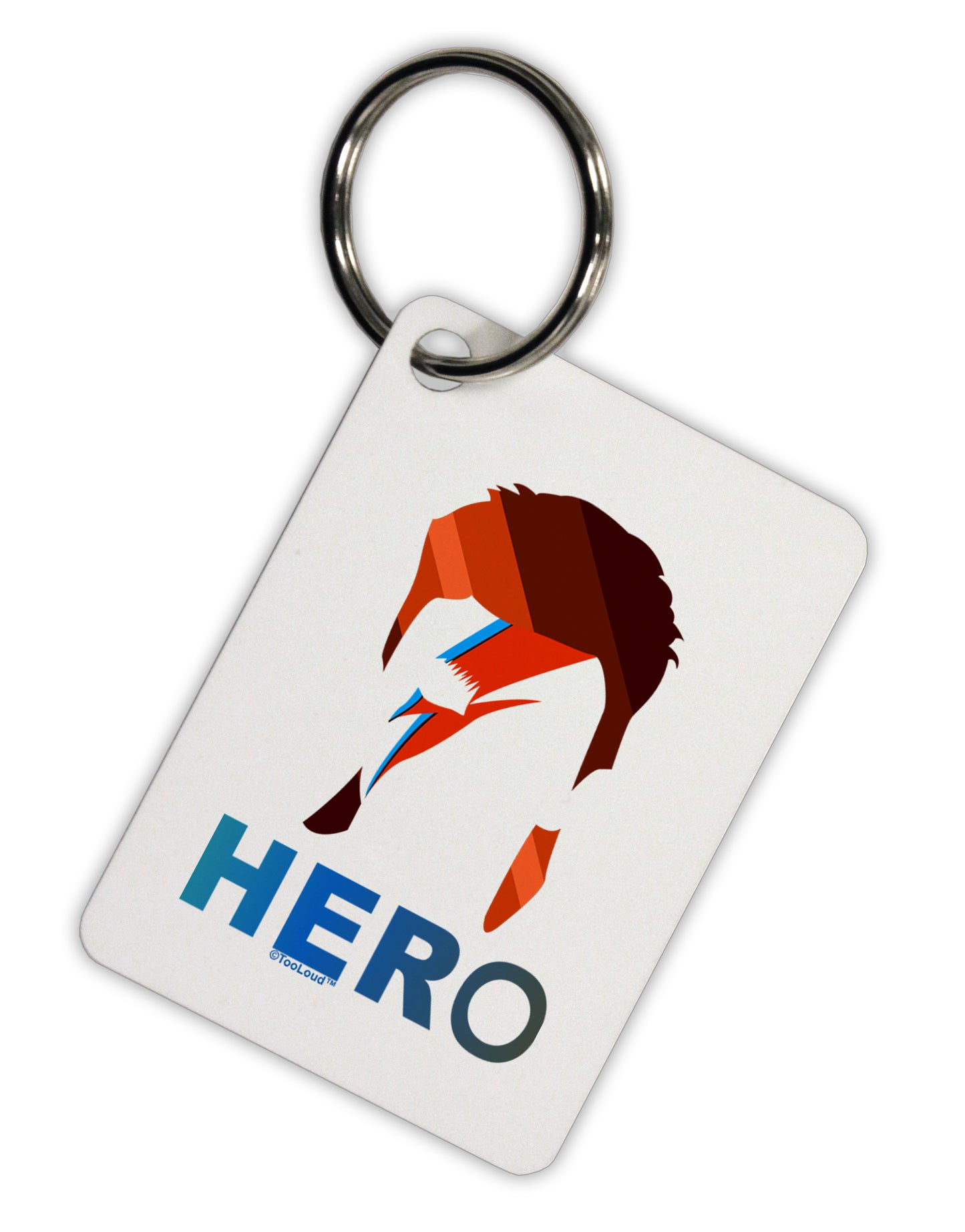 Hero of the Weirdos Aluminum Keyring Tag by TooLoud-Keyring-TooLoud-White-Davson Sales