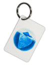 Iceberg Watercolor Aluminum Keyring Tag-Keyring-TooLoud-White-Davson Sales