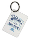 Shhh Im Hungover Funny Aluminum Keyring Tag by TooLoud-TooLoud-White-Davson Sales