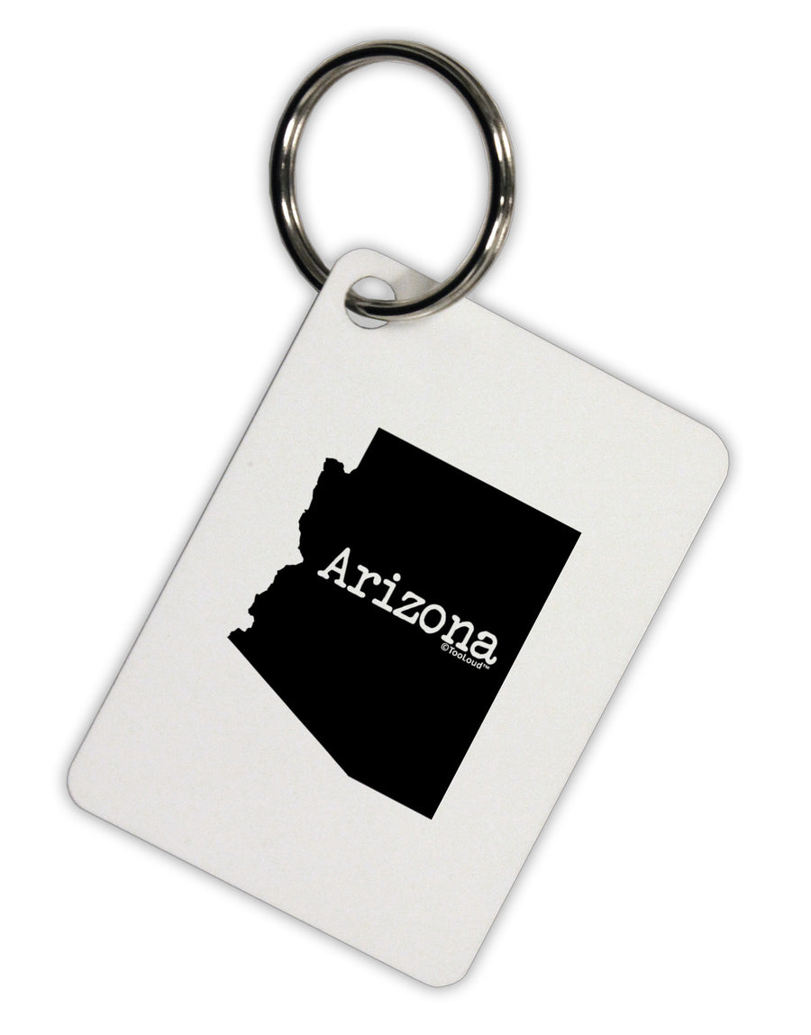 Arizona - United States Shape Aluminum Keyring Tag-Keyring-TooLoud-White-Davson Sales