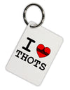 I Love Heart THOTS Aluminum Keyring Tag-Keyring-TooLoud-White-Davson Sales
