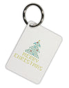 Merry Christmas Sparkles Aluminum Keyring Tag-Keyring-TooLoud-White-Davson Sales