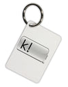 K Text Bubble Aluminum Keyring Tag-Keyring-TooLoud-White-Davson Sales