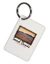 Colorado Sand Dunes Text Aluminum Keyring Tag-Keyring-TooLoud-White-Davson Sales