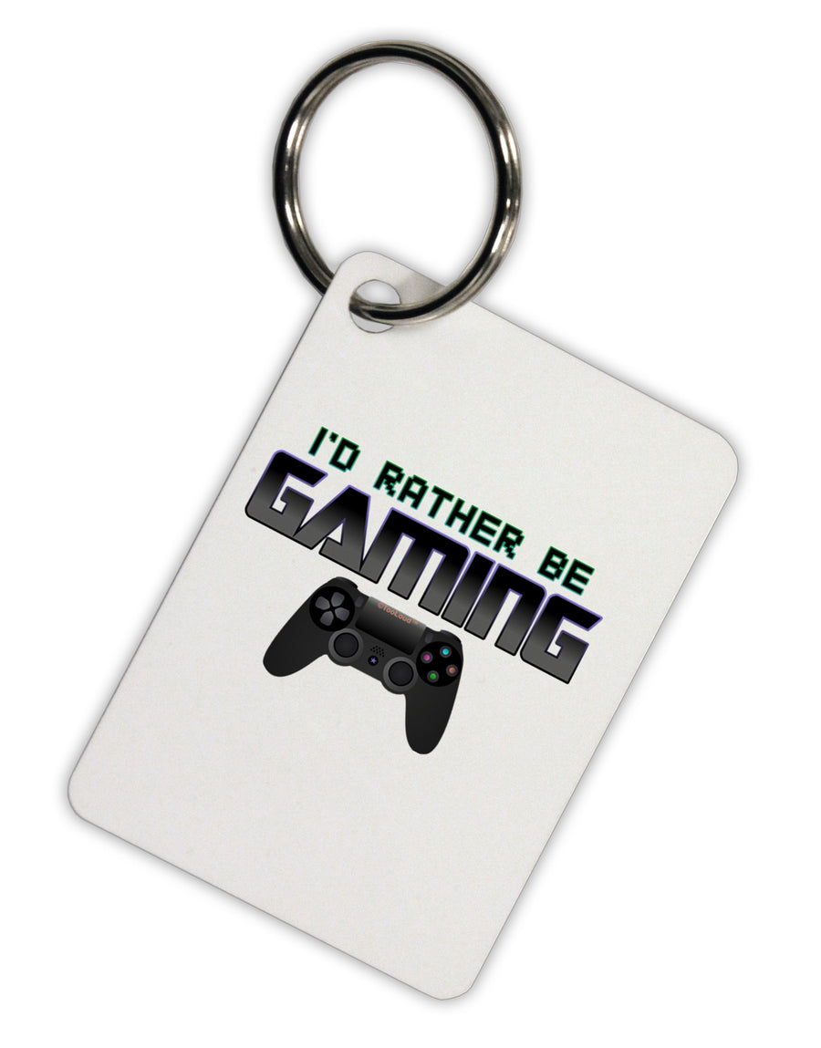 I'd Rather Be Gaming Aluminum Keyring Tag-Keyring-TooLoud-White-Davson Sales