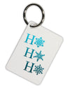 Ho Ho Ho Snowflakes Aluminum Keyring Tag-Keyring-TooLoud-White-Davson Sales