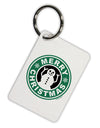 Merry Christmas Latte Logo Aluminum Keyring Tag-Keyring-TooLoud-White-Davson Sales