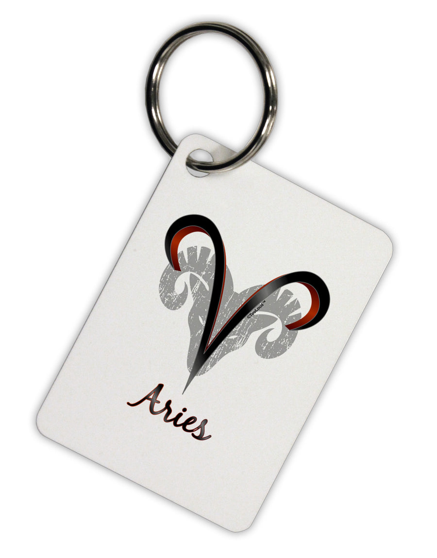 Aries Symbol Aluminum Keyring Tag-Keyring-TooLoud-White-Davson Sales