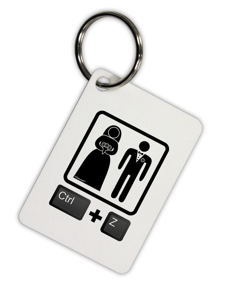 Ctrl Z - Marriage Aluminum Keyring Tag-Keyring-TooLoud-White-Davson Sales