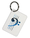 Distressed Bass Strings Aluminum Keyring Tag-Keyring-TooLoud-White-Davson Sales