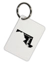 Maryland - United States Shape Aluminum Keyring Tag-Keyring-TooLoud-White-Davson Sales