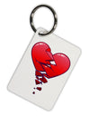 Crumbling Broken Heart Aluminum Keyring Tag by TooLoud-TooLoud-White-Davson Sales