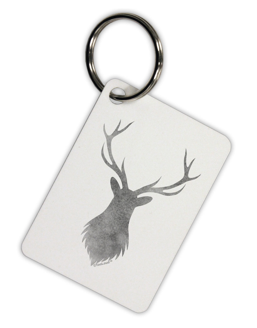 Majestic Stag Distressed Aluminum Keyring Tag-Keyring-TooLoud-White-Davson Sales