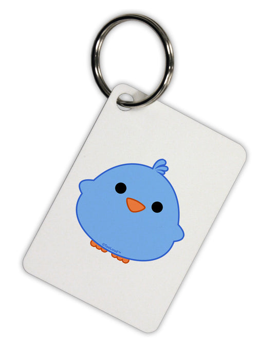 Cute Little Chick - Blue Aluminum Keyring Tag by TooLoud-Keyring-TooLoud-White-Davson Sales