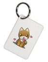 Kawaii Puppy Aluminum Keyring Tag-Keyring-TooLoud-White-Davson Sales