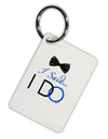 I Said I Do - Groom Aluminum Keyring Tag-Keyring-TooLoud-White-Davson Sales