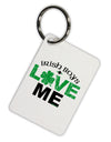 Irish Boys Love Me Aluminum Keyring Tag-Keyring-TooLoud-White-Davson Sales