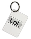 Lol Text Bubble Aluminum Keyring Tag-Keyring-TooLoud-White-Davson Sales