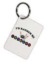 I'd Rather Be Bowling Aluminum Keyring Tag-Keyring-TooLoud-White-Davson Sales