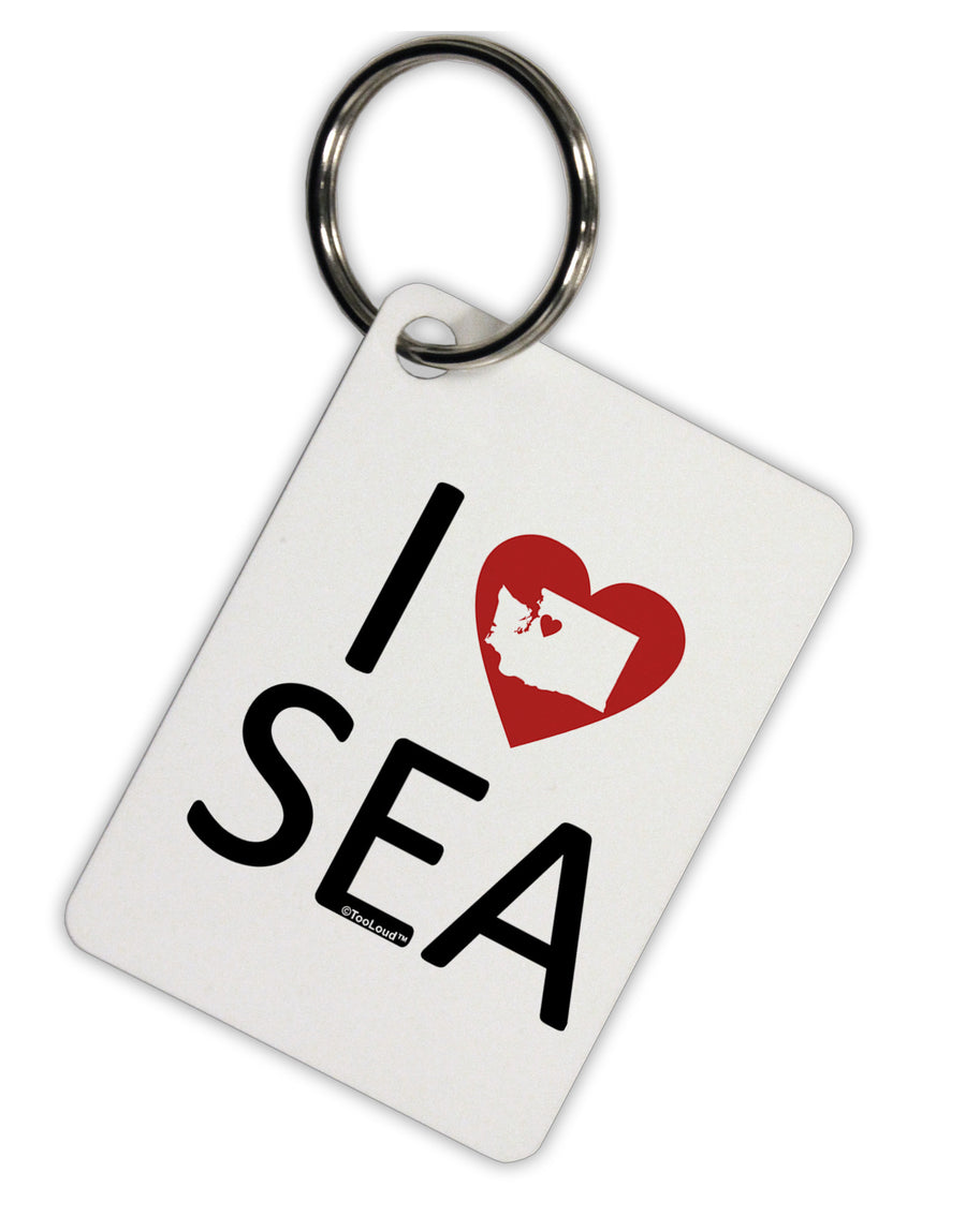 I Heart Seattle Aluminum Keyring Tag-Keyring-TooLoud-Davson Sales