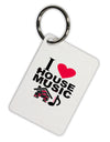 I Love House Pink Aluminum Keyring Tag-Keyring-TooLoud-White-Davson Sales