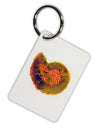 Nautilus Fossil Watercolor Aluminum Keyring Tag-Keyring-TooLoud-White-Davson Sales