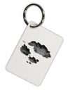 Inverted Puffy Clouds Aluminum Keyring Tag-Keyring-TooLoud-White-Davson Sales